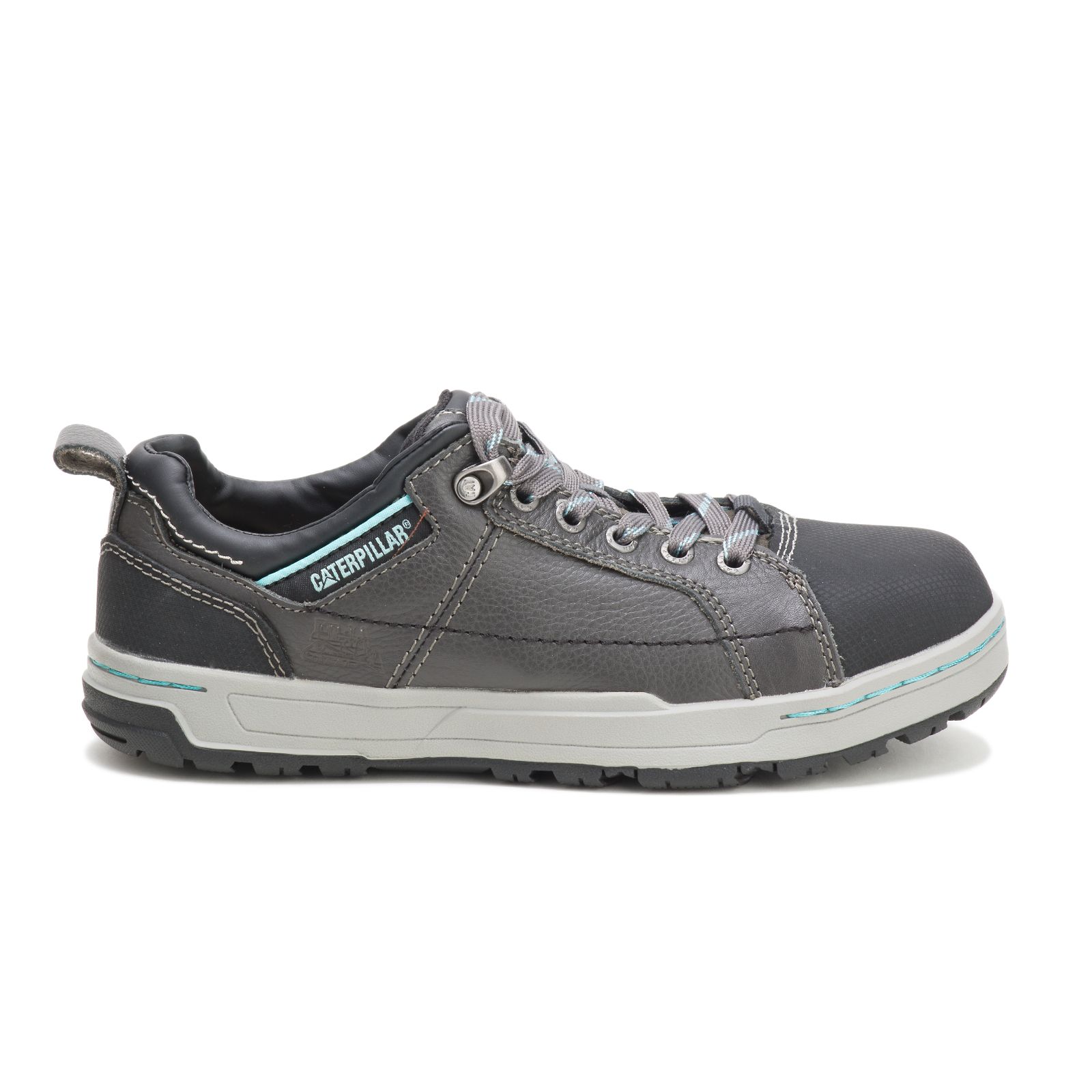 Caterpillar Shoes South Africa - Cat Women's Brode Steel Toe Steel Toe Shoes Dark Grey/Mint TN0391265